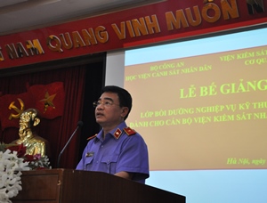 Ev888 dang nhap lớp bồi dưỡng nghiệp vụ Kỹ thuật hình sự dành cho cán bộ Viện Kiểm sát nhân dân tối cao năm 2016